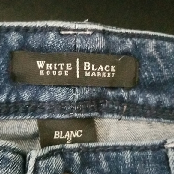 White House Black Market slim cropped denim jeans - Picture 4 of 4